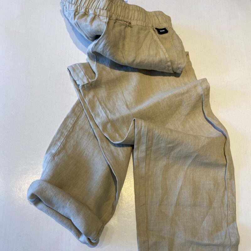 Pantalone in Lino con elastico écru